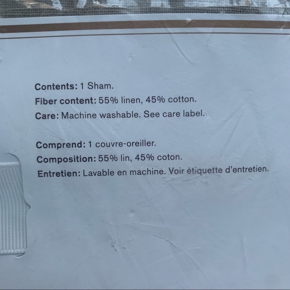 POTTERY BARN Pillow Sham KENDRA Trellis tan nwt - Picture 5 of 6